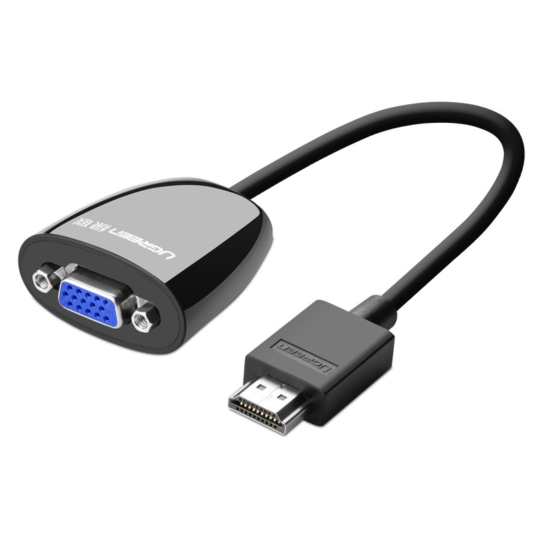 

Переходник (преобразователь) HDMI - VGA длина 18 см Ugreen MM105 черный