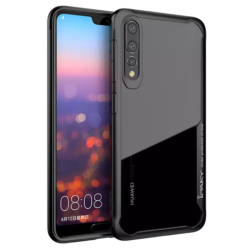 

Чехол для Huawei P20 Pro гибридный iPaky Survival прозрачно-черный