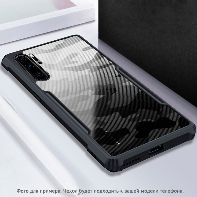 

Чехол для Huawei P30 Pro гибридный Rzants Beetle Camo черный