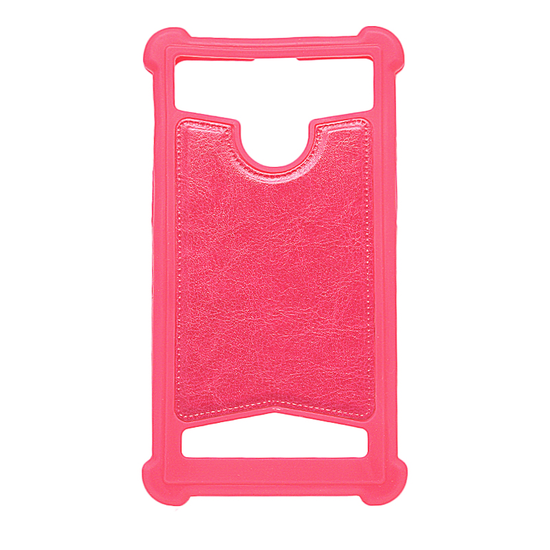 

Чехол для телефона от 5 до 5.5 дюйма универсальный GreenGo Silc розовый