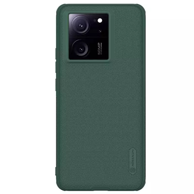 Чехол для Xiaomi 13T, 13T Pro, Redmi K60 Ultra гибридный Nillkin Super Frosted Shield Pro зеленый