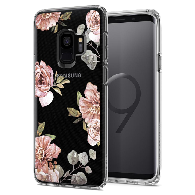 

Чехол для Samsung Galaxy S9 гелевый ультратонкий Spigen SGP Liquid Crystal Rose Blossom прозрачный