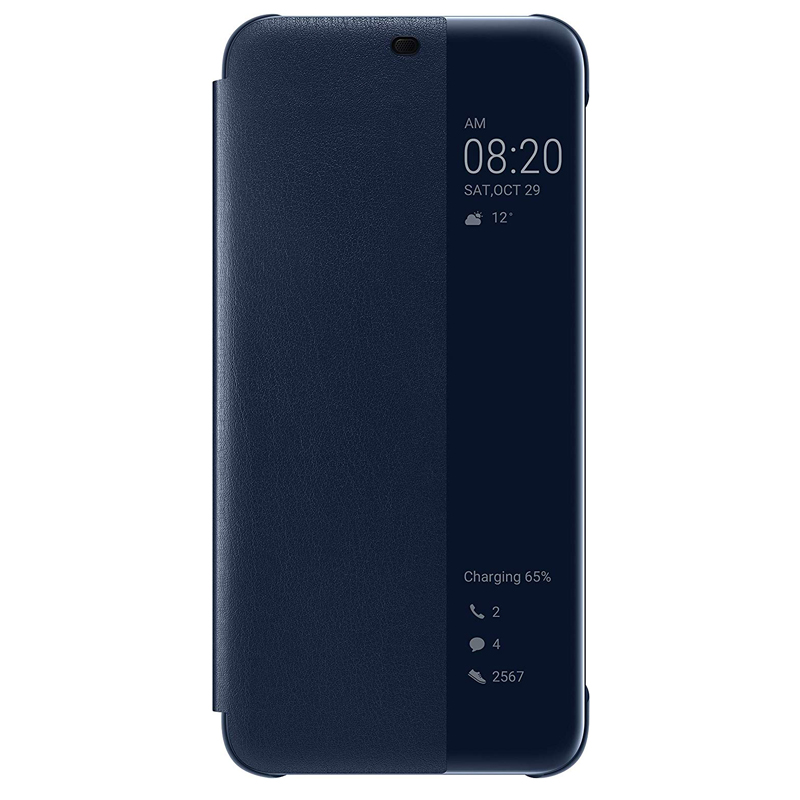 

Чехол для Huawei Mate 20 Lite книжка оригинальный Smart View Flip Cover синий