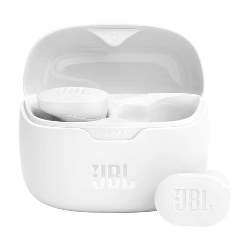 Наушники TWS беспроводные JBL Tune Buds вакуумные с шумоподавлением белые