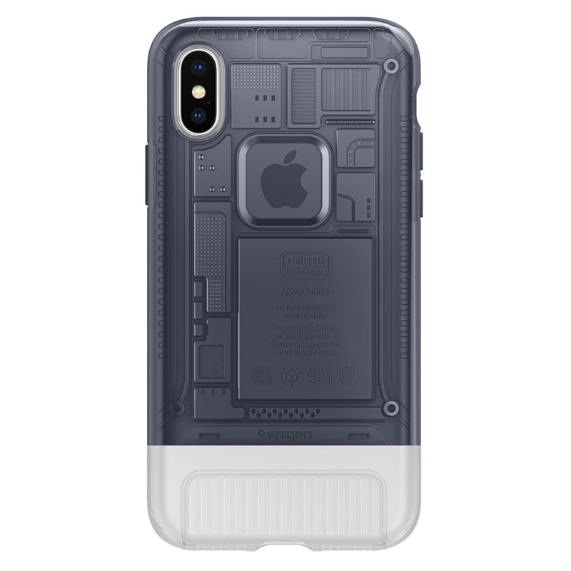 

Чехол для iPhone X, XS гибридный Spigen SGP Classic C1 серый