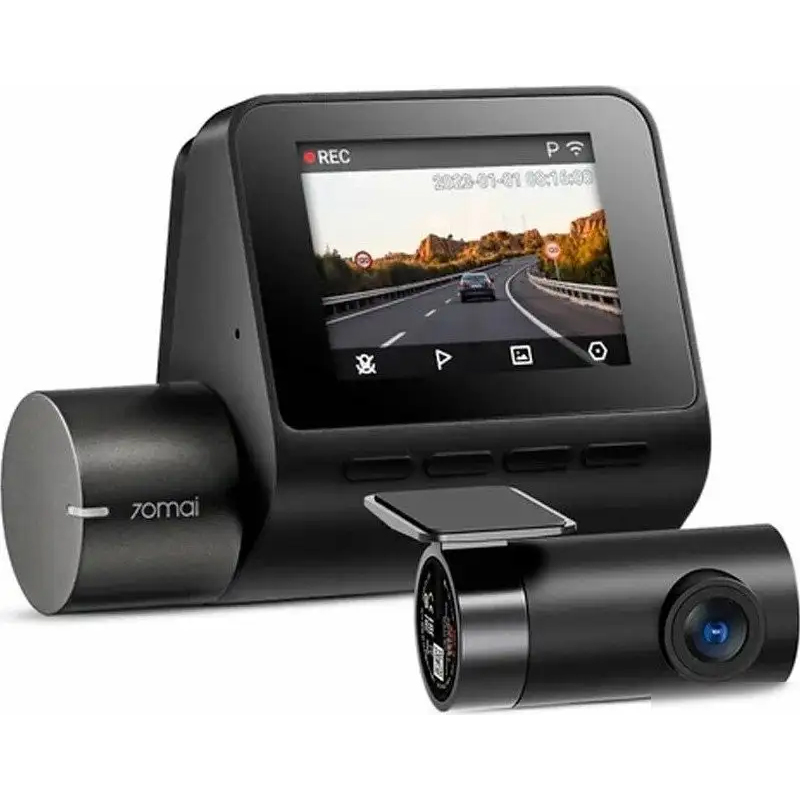 Видеорегистратор Xiaomi 70mai Dash Cam A200-1 + камера заднего вида черная