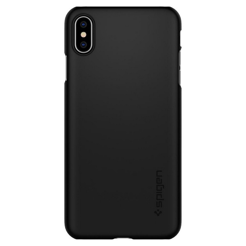 

Чехол для iPhone XS Max пластиковый тонкий Spigen SGP Thin Fit черный