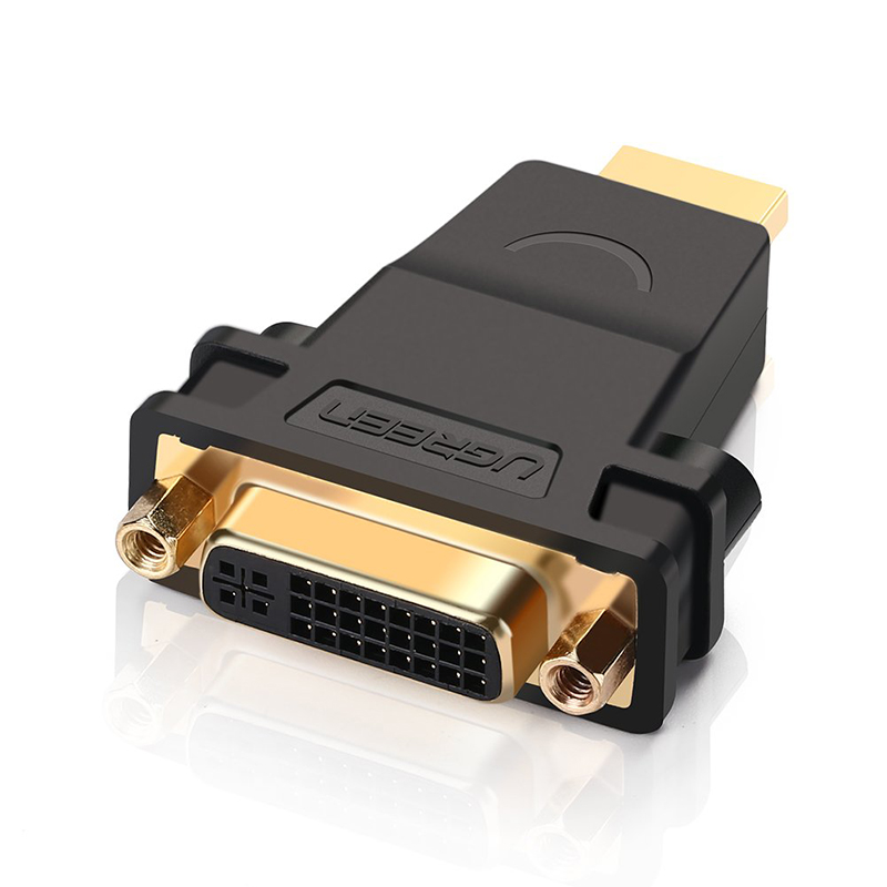 

Переходник HDMI - DVI-I (папа - мама) Ugreen 20123 черный