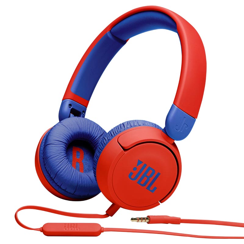 Наушники для детей JBL JR310 накладные складные красно-синие