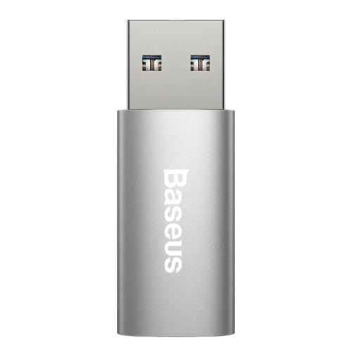 

Переходник USB 3.0 - Type-C (папа-мама) компактный Baseus Sharp темно-серый