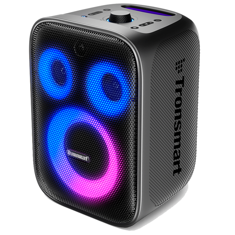 Портативная колонка Tronsmart Halo 200 для вечеринок с подсветкой черная