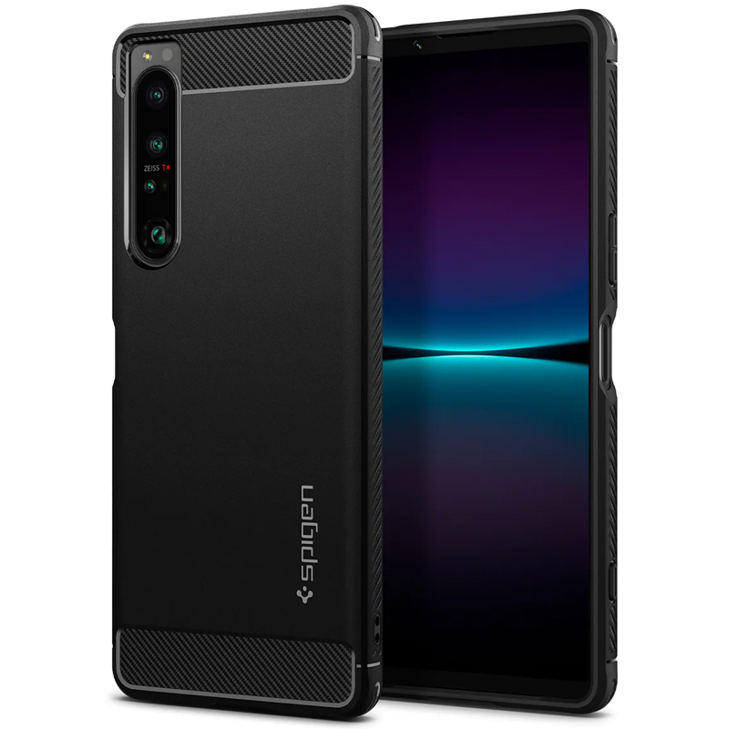 

Чехол для Sony Xperia 1 IV гелевый Spigen Rugged Armor черный