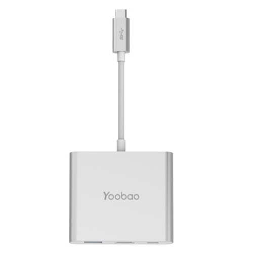 

Переходник Type-C - USB 3.0, HDMI, Type-C (папа - мама) неактивный + хост OTG YOOBAO YB-HUB-HDMI-PD