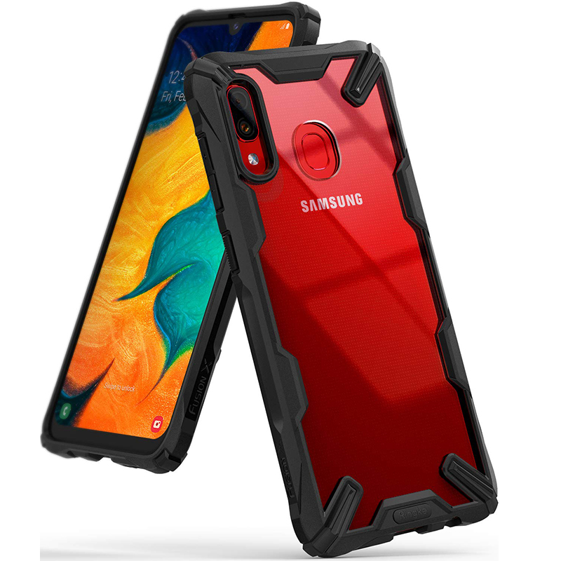 

Чехол для Samsung Galaxy A20, Galaxy A30 гибридный Ringke Fusion X черный