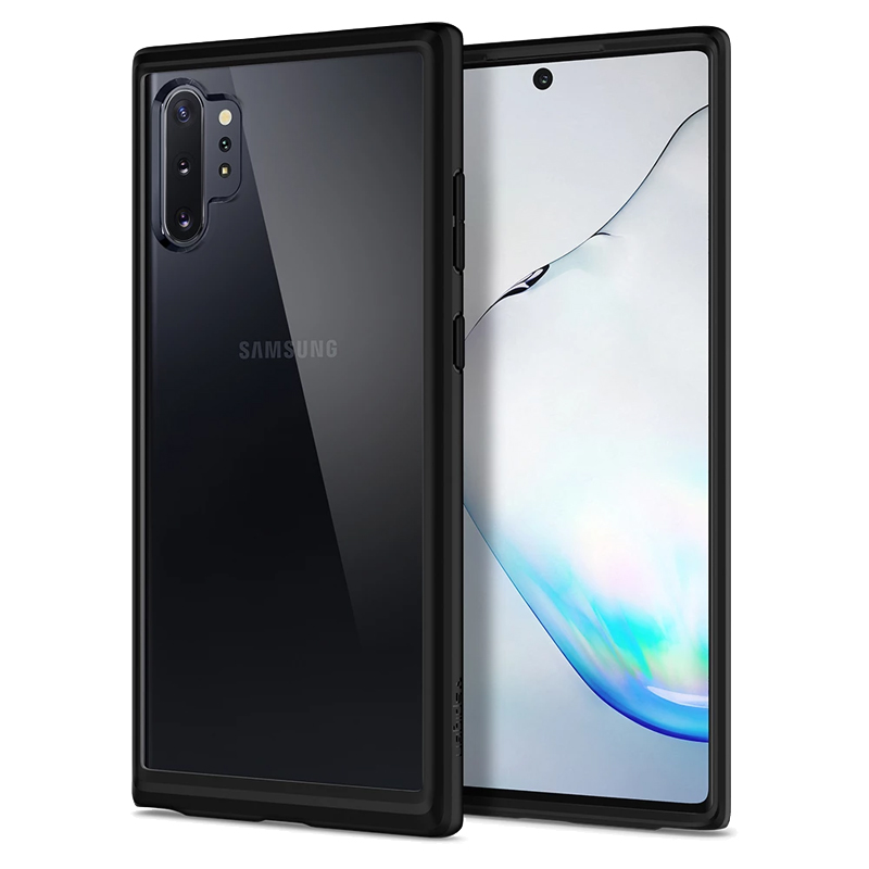 

Чехол для Samsung Galaxy Note 10+ гибридный Spigen SGP Ultra Hybrid прозрачно-черный матовый