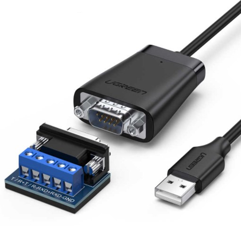 

Кабель (преобразователь) USB - RS-422/RS-485 длина 1,5 м Ugreen CM253 черный