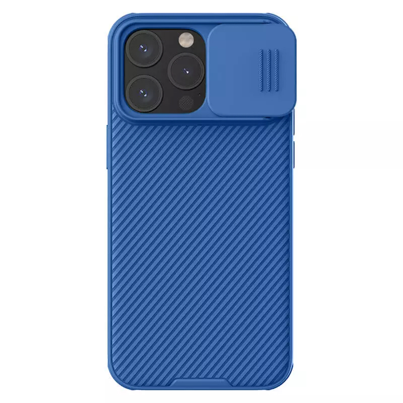 Чехол для iPhone 15 Pro гибридный Nillkin CamShield Pro MagSafe синий