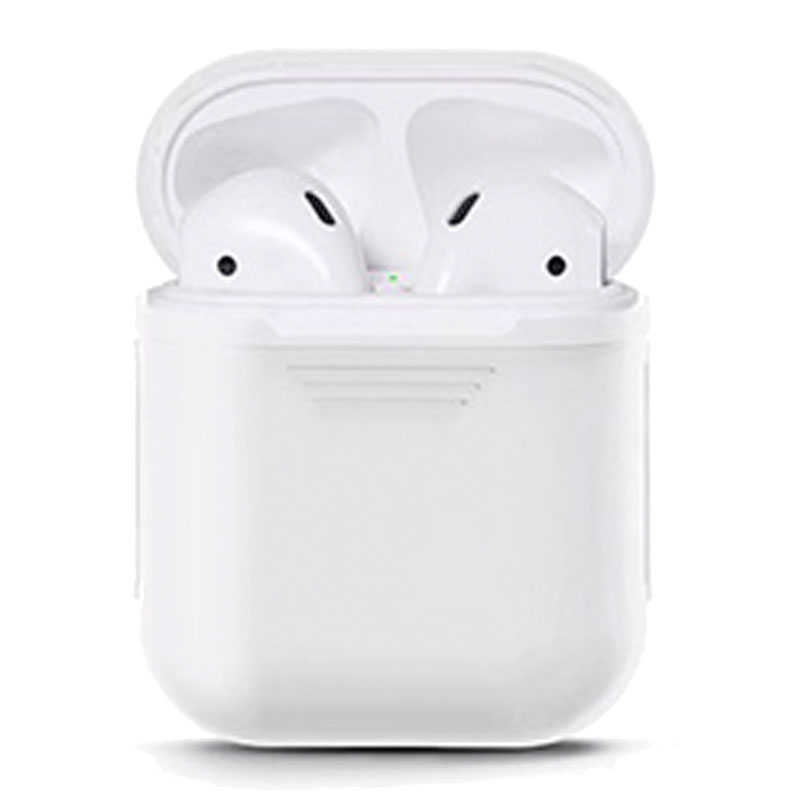 

Чехол для наушников AirPods силиконовый белый