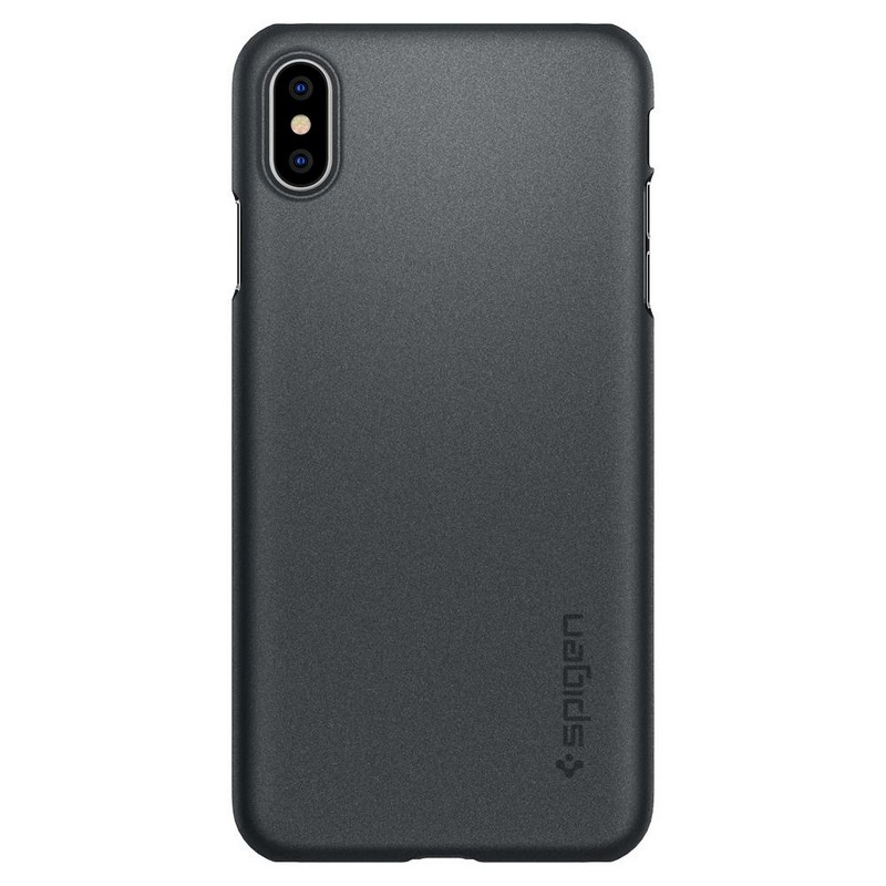 

Чехол для iPhone XS Max пластиковый тонкий Spigen SGP Thin Fit QNMP графитовый