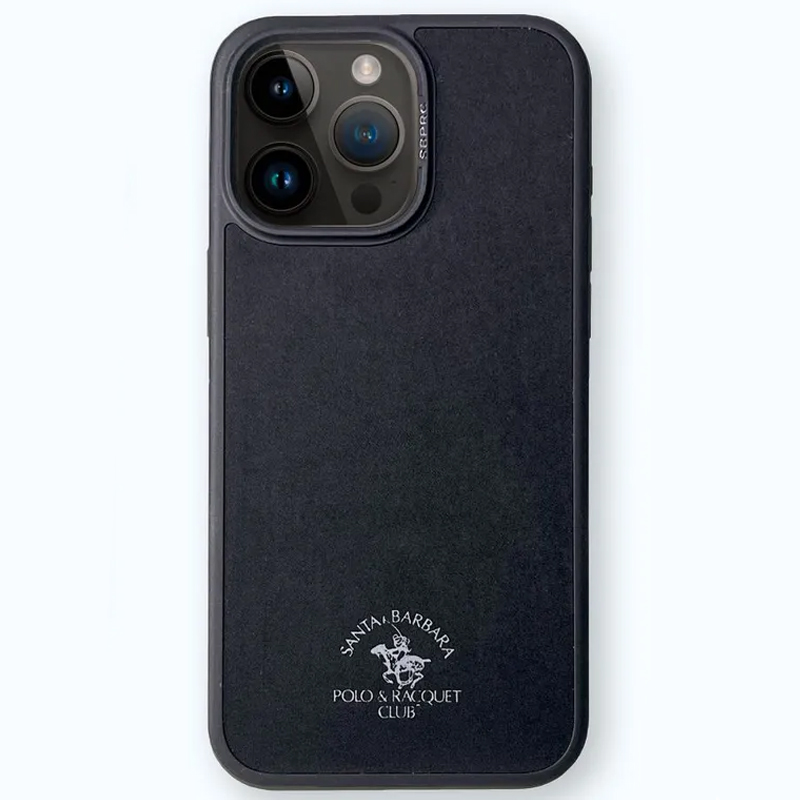 Чехол для iPhone 15 Pro гибридный Santa Barbara Polo & Racquet Club Myron черный