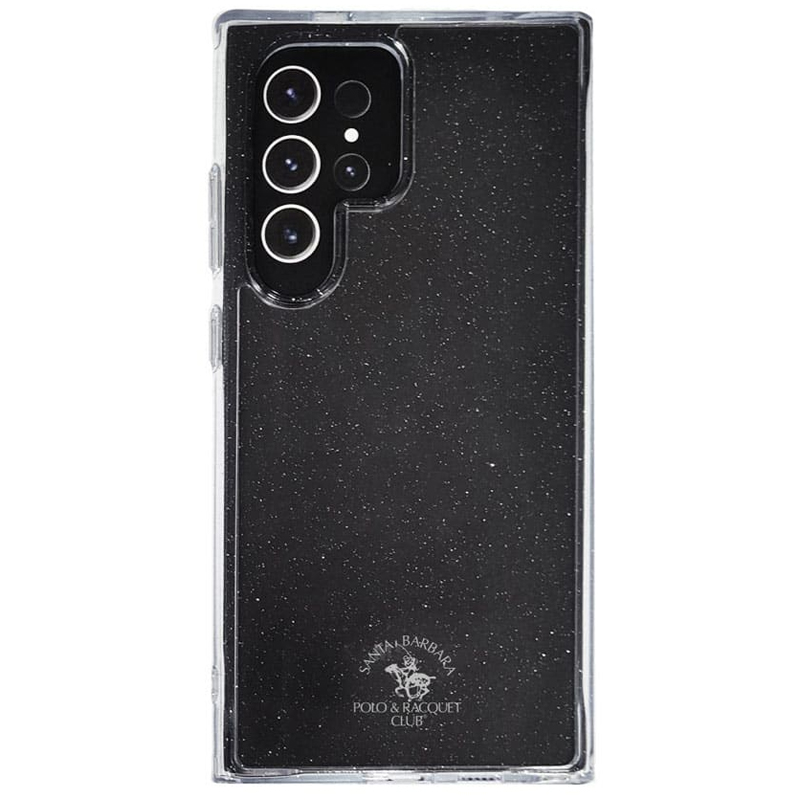 Чехол для Samsung Galaxy S24 Ultra силиконовый с блестками Santa Barbara Polo & Racquet Club Aimee прозрачный