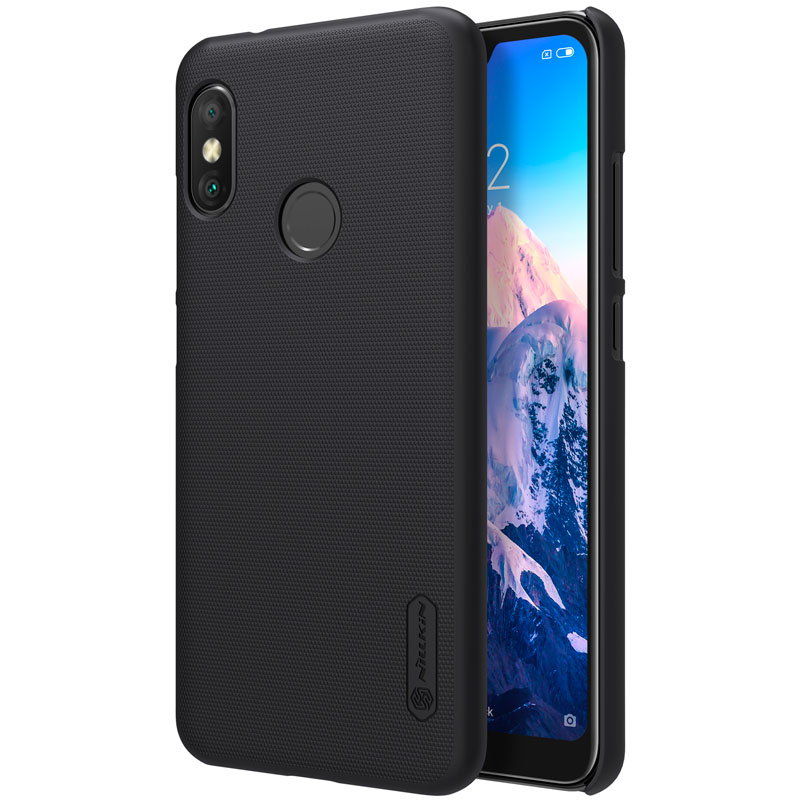 

Чехол для Xiaomi Redmi 6 Pro, Mi A2 Lite пластиковый тонкий Nillkin Super Frosted черный