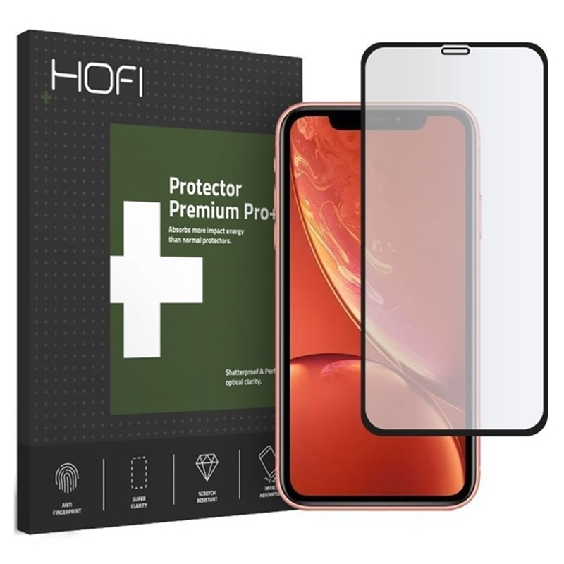 

Защитное стекло для iPhone 11 на весь экран Hofi Hybrid Glass черное