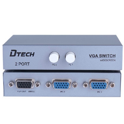 

VGA Switch на 2 порта (2 VGA входа на 1 VGA выход) Dtech DT-7032