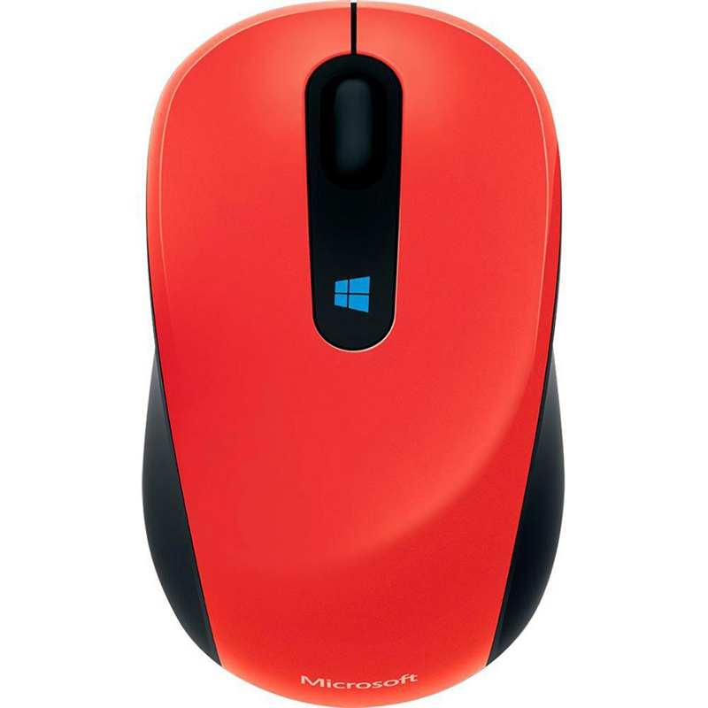 

Мышь беспроводная Microsoft Mobile Mouse Sculpt красно-черная