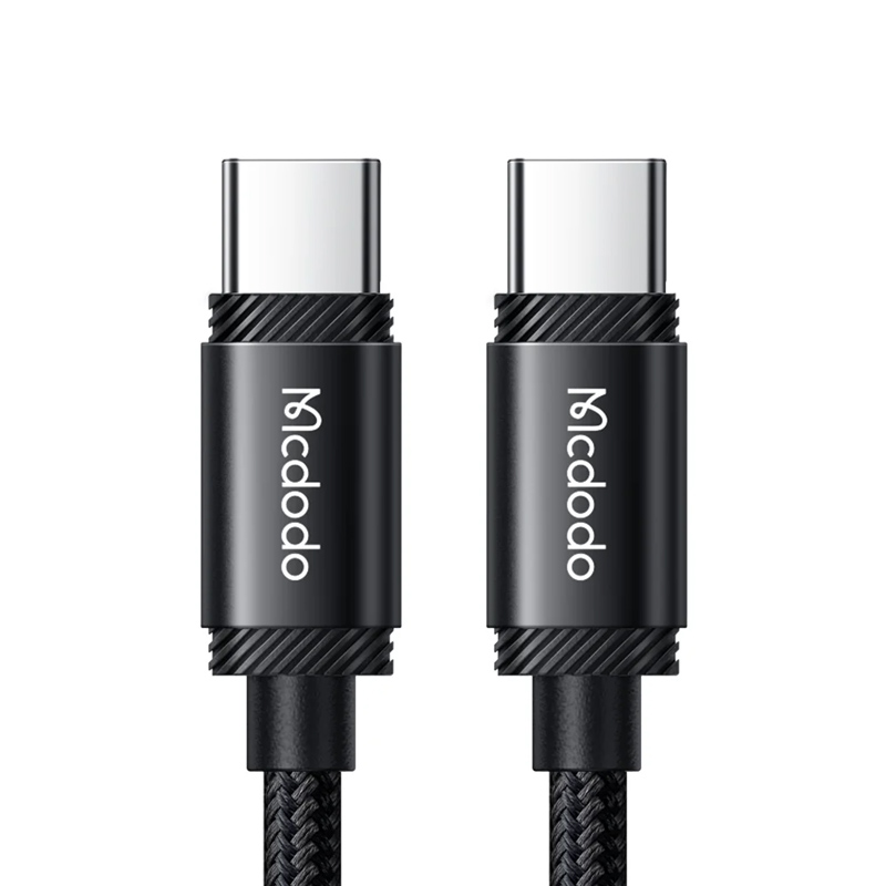 Кабель Type-C - Type-C для зарядки 2 м 5А 240W плетеный McDodo CA-3681 (быстрая зарядка PD 3.1) черный