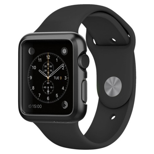 

Чехол для Apple Watch 42 мм пластиковый тонкий Spigen SGP Thin Fit черный