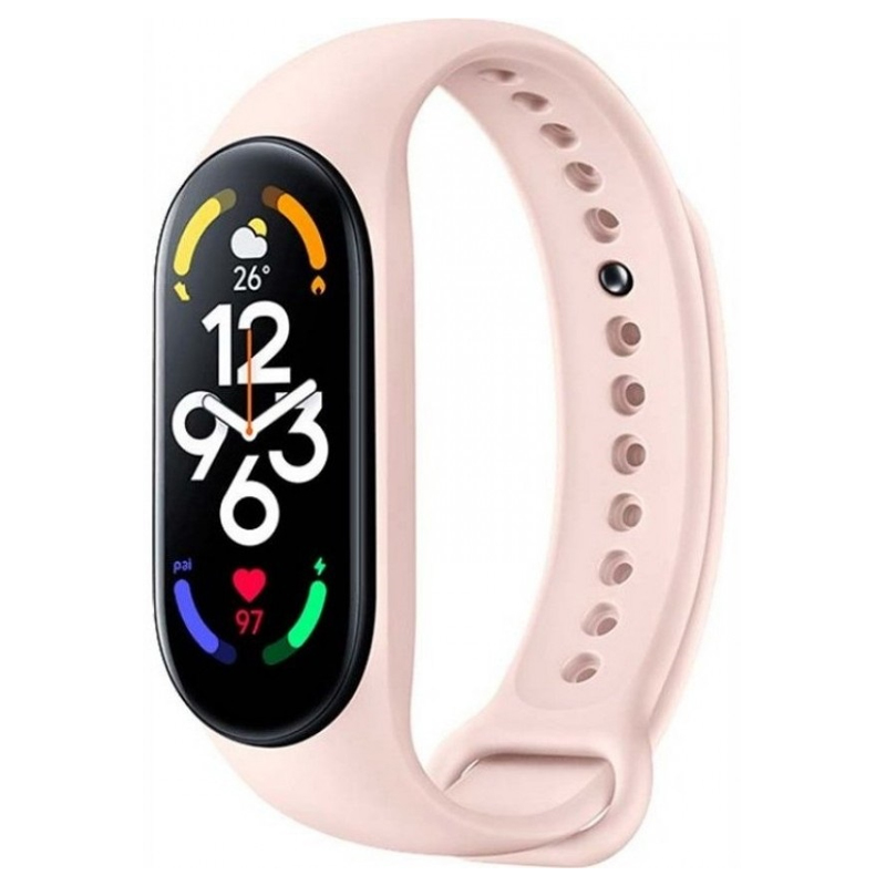 

Сменный браслет для Xiaomi Mi Smart Band 7 силиконовый розовый