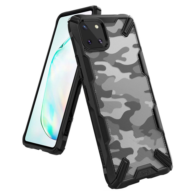 

Чехол для Samsung Galaxy Note 10 Lite гибридный Ringke Fusion X Design Camo черный