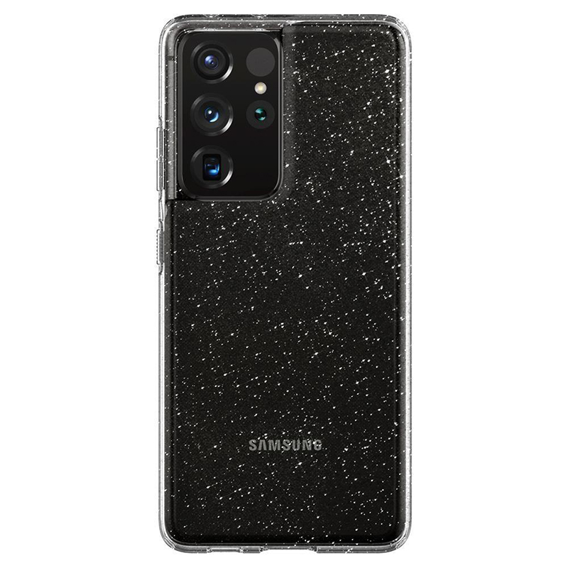 

Чехол для Samsung Galaxy S21 Ultra гелевый с блестками Spigen SGP Liquid Crystal Glitter прозрачный