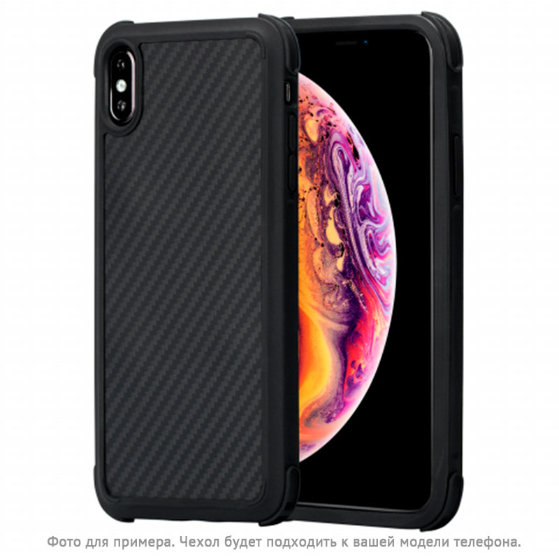 

Чехол для iPhone XS Max кевларовый тонкий Pitaka MagCase Pro черно-серый