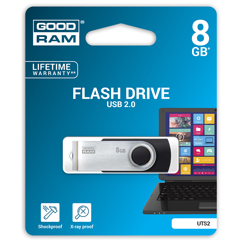 

Флешка GOODRAM UTS2 8Gb черная