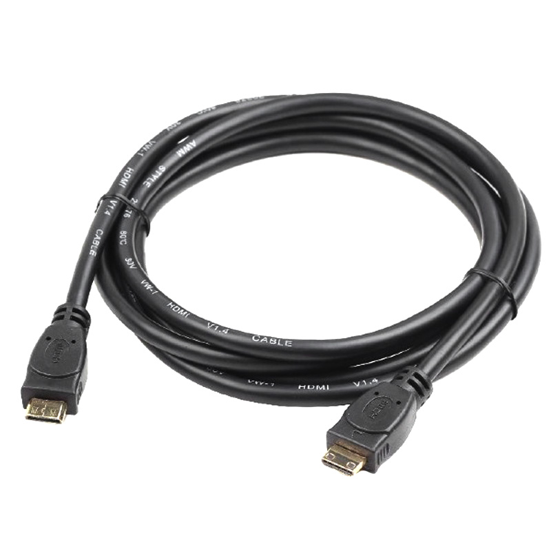 

Кабель MiniHDMI - MiniHDMI (папа - папа) длина 1,8 м версия 1.4 3D Ethernet Cablexpert черный