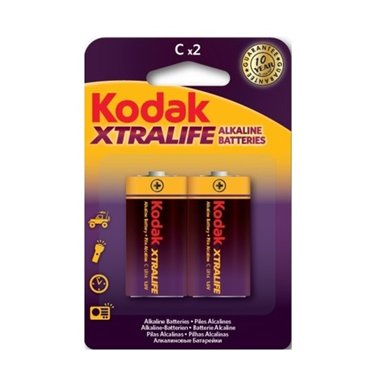 

Батарейка LR14 Alkaline (бочка маленькая C) Kodak Xtralife упаковка 2 шт.