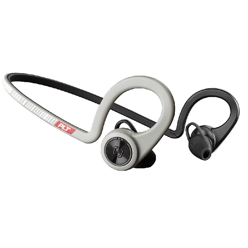 

Наушники беспроводные Bluetooth Plantronics BackBeat Fit вакуумные с микрофоном для спорта светло-серые