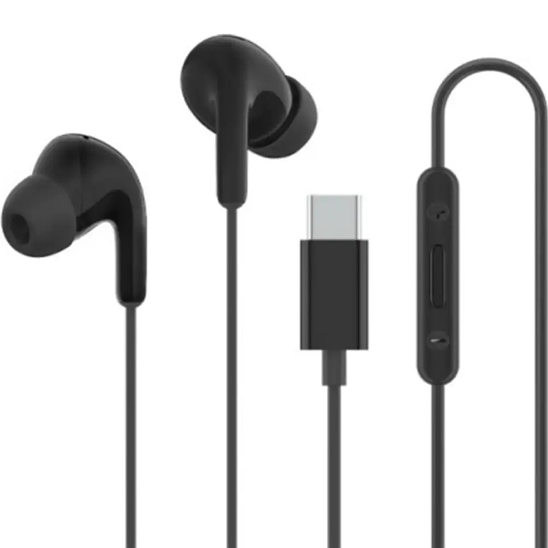 Наушники Xiaomi Earphone M2413E1 в разъем Type-C вакуумные с микрофоном черные