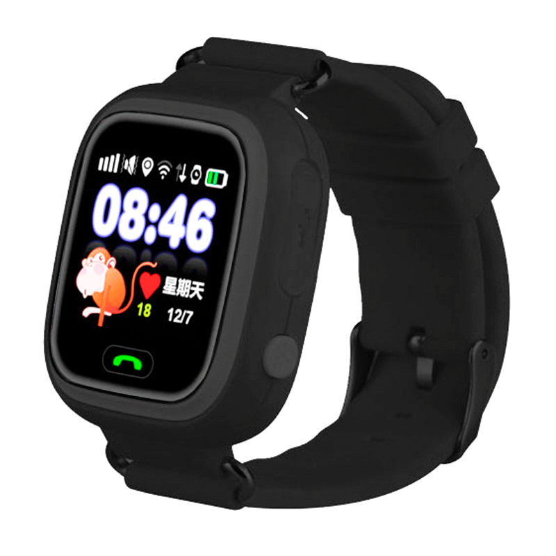 

Детские умные часы с GPS трекером и Wi-Fi Smart Baby Watch Q80 черные