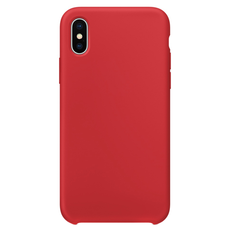 

Чехол для iPhone X, XS силиконовый красный