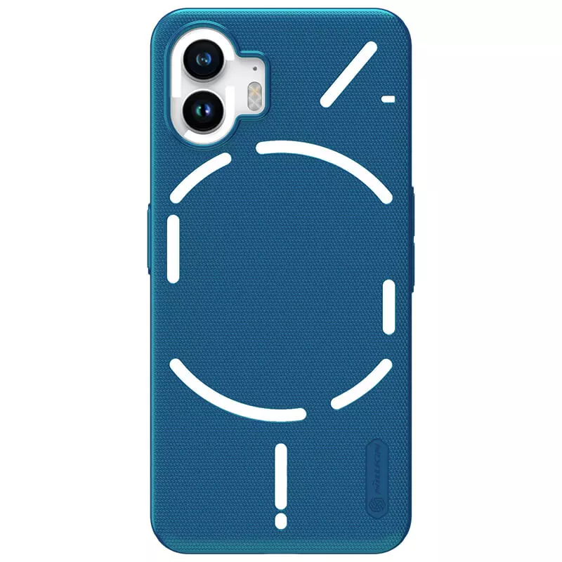 Чехол для Nothing Phone 2 пластиковый тонкий Nillkin Super Frosted синий