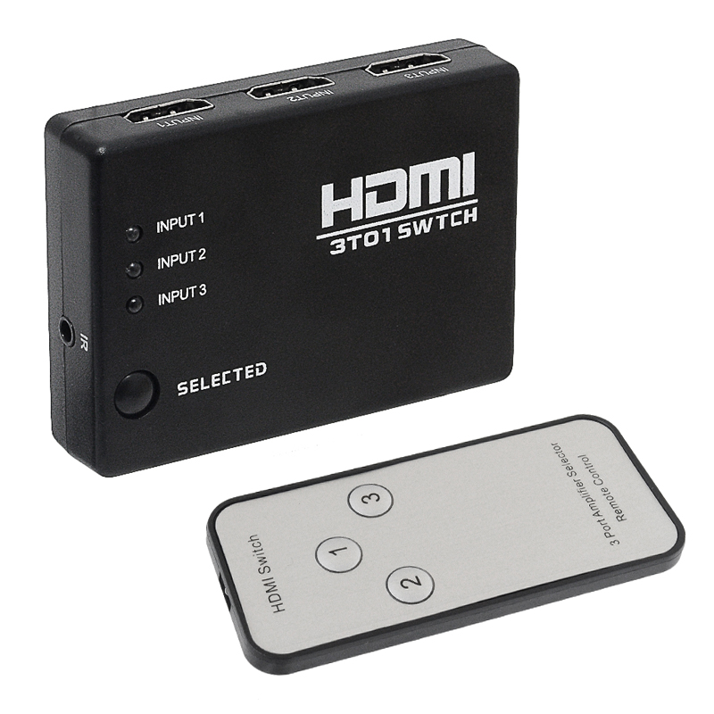 

HDMI Switch на 3 порта (3 HDMI входа на 1 HDMI выход) с пультом