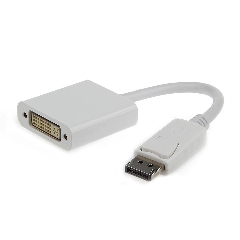 

Переходник DisplayPort - DVI-I (папа - мама) 20 см Cablexpert белый