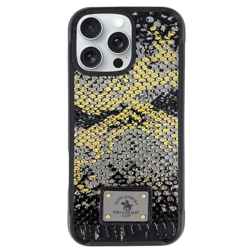 Чехол для iPhone 16 Pro гибридный Santa Barbara Polo & Racquet Club Sagar черный