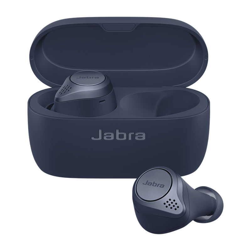 

Наушники TWS беспроводные Bluetooth Jabra Elite Active 75t вакуумные с микрофоном и активным шумоподавлением для спорта темно-синие