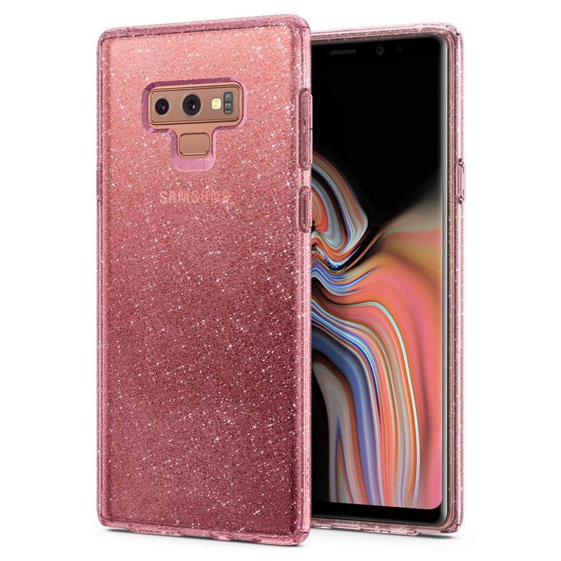 

Чехол для Samsung Galaxy Note 9 N960 гелевый с блестками Spigen SGP Liquid Crystal Glitter прозрачный розовый