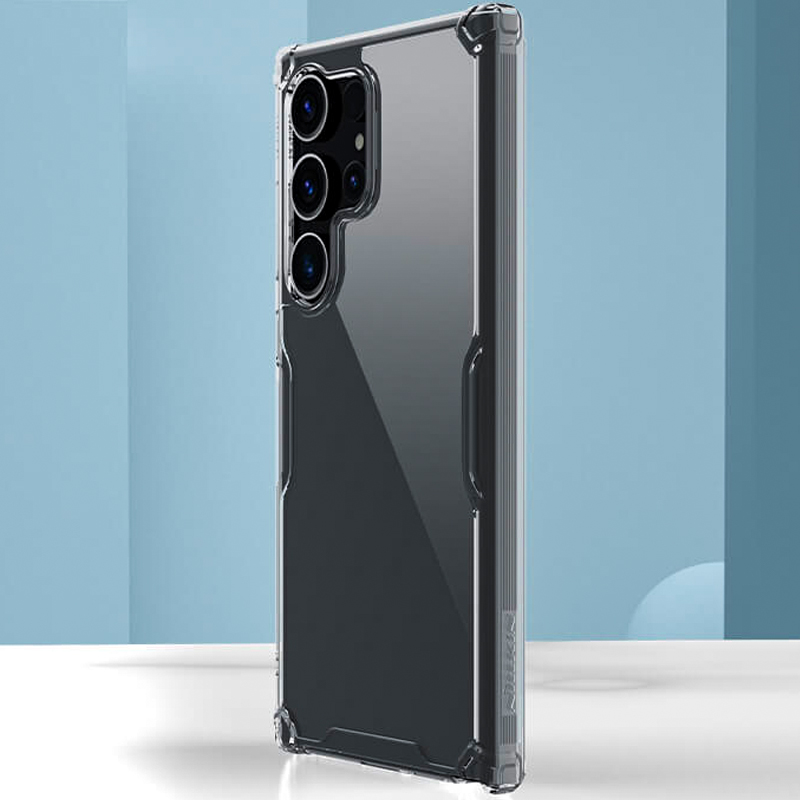 Чехол для Samsung Galaxy S24 Ultra гибридный Nillkin Nature TPU Pro прозрачный