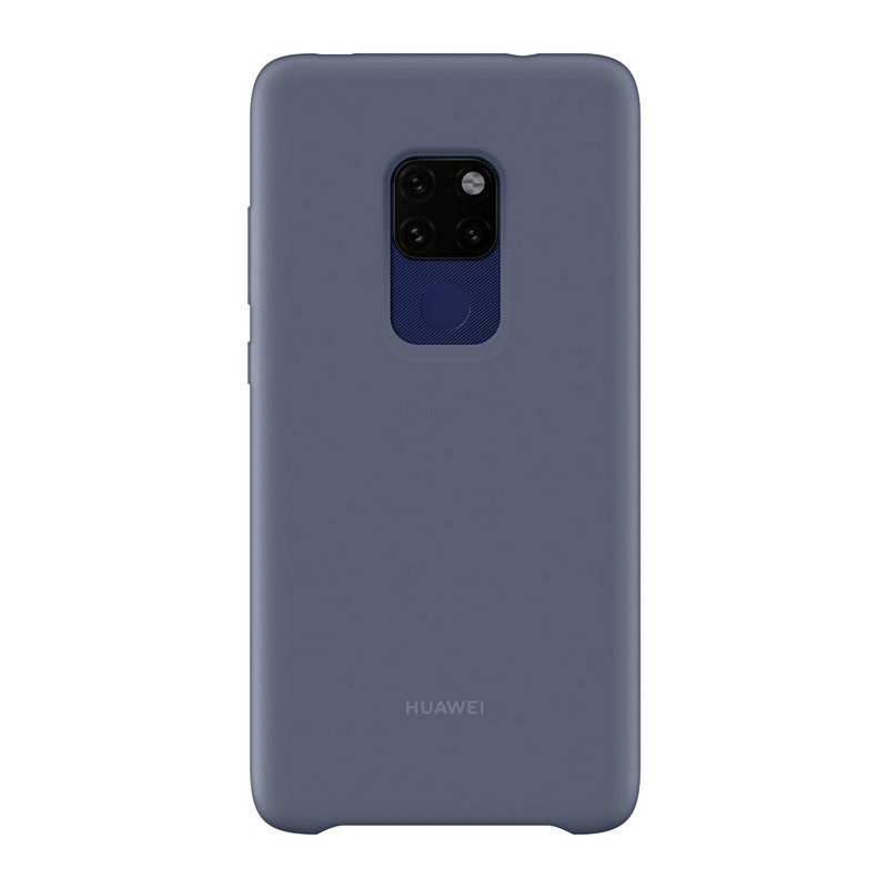 

Чехол для Huawei Mate 20 силиконовый оригинальный Silicone Car Case синий